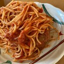 濃厚イタリアンハンバーグソースのスパゲッティ